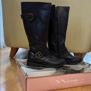 Nina Dark Brown Rider Boots